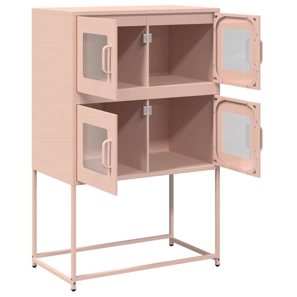 Skåp DIV. rosa 68x39x107 cm stål