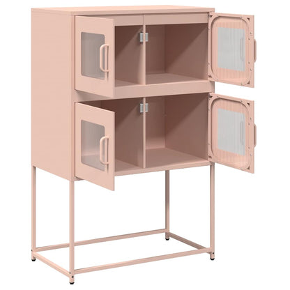 Skåp DIV. rosa 68x39x107 cm stål
