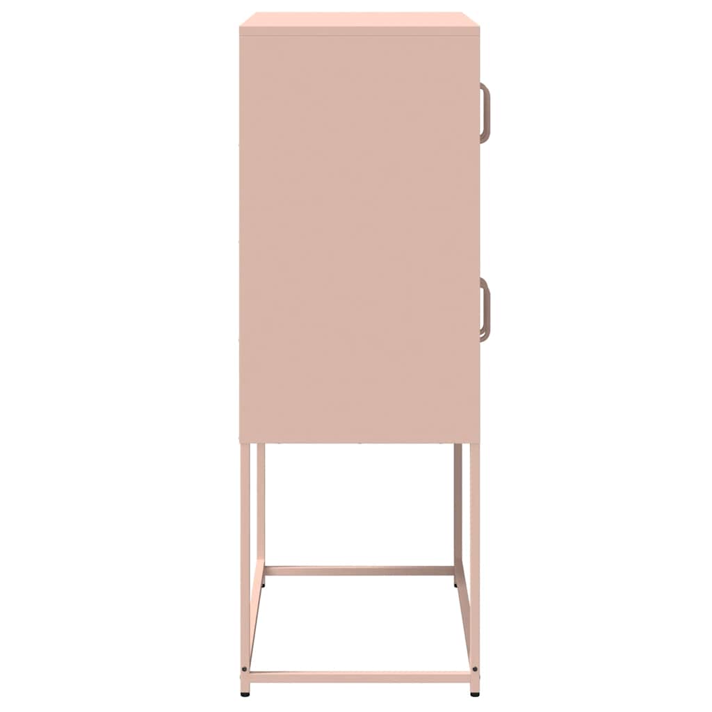 Skåp DIV. rosa 68x39x107 cm stål