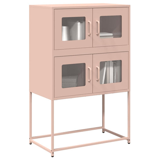 Skåp DIV. rosa 68x39x107 cm stål