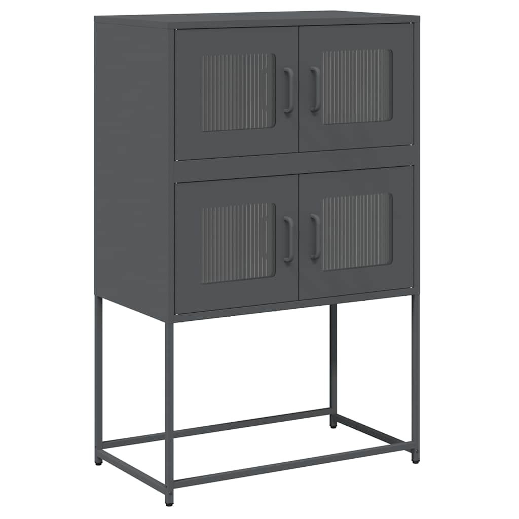 Skåp DIV. antracit 68x39x107 cm stål