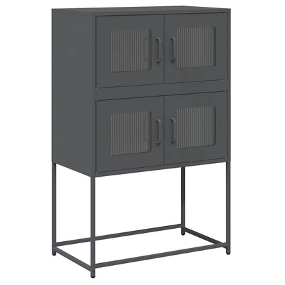 Skåp DIV. antracit 68x39x107 cm stål