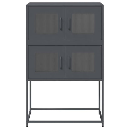 Skåp DIV. antracit 68x39x107 cm stål