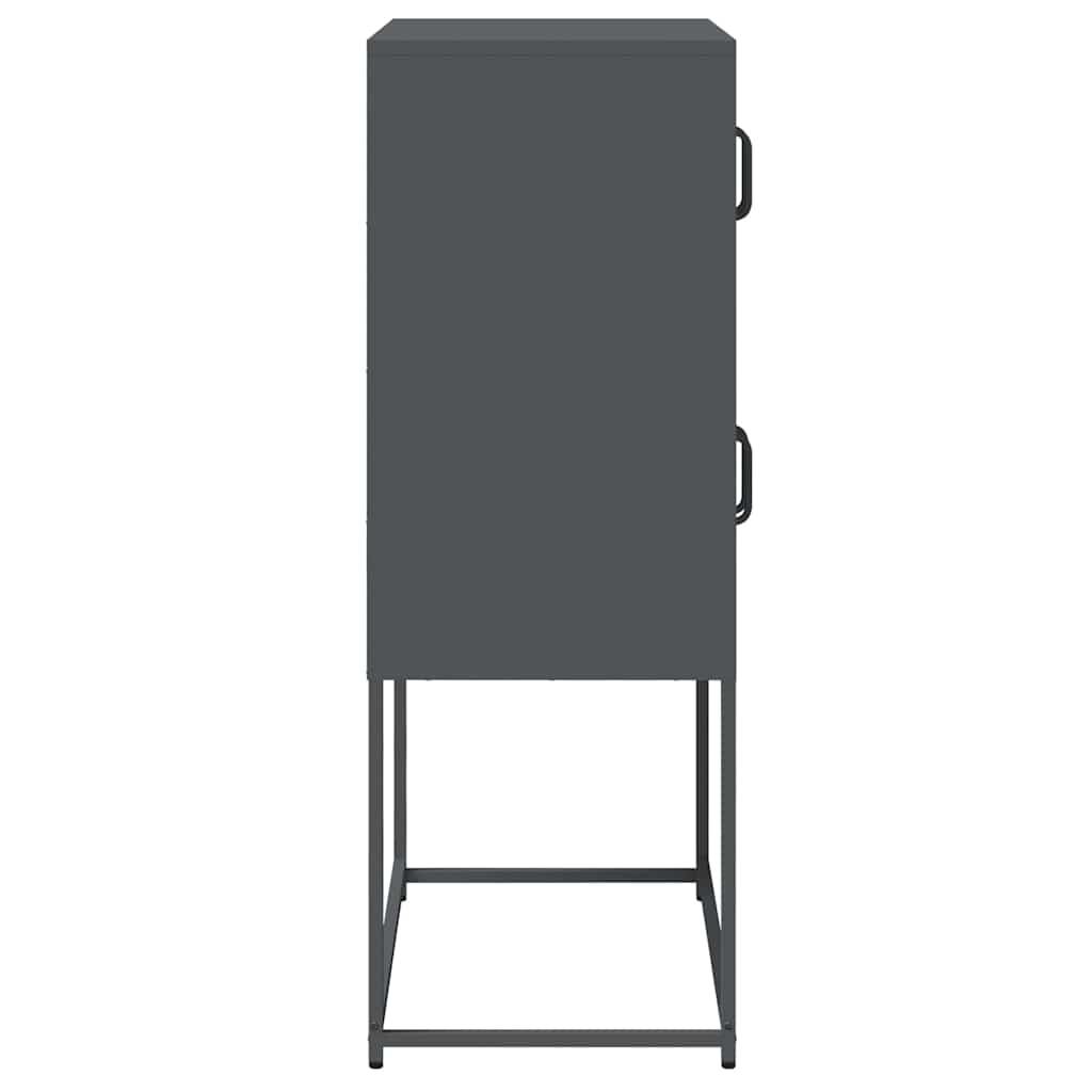 Skåp DIV. antracit 68x39x107 cm stål
