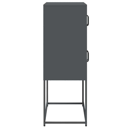 Skåp DIV. antracit 68x39x107 cm stål