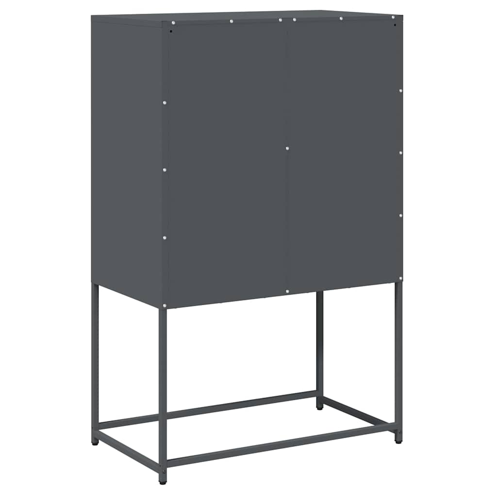 Skåp DIV. antracit 68x39x107 cm stål