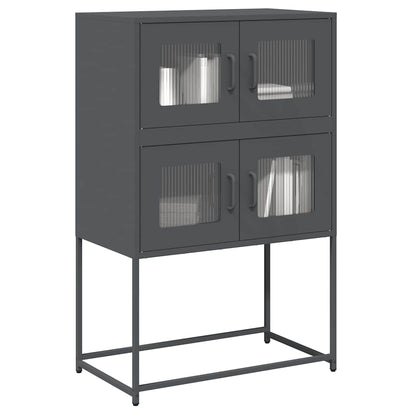 Skåp DIV. antracit 68x39x107 cm stål