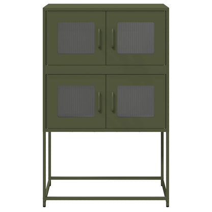 Skåp DIV. olivgrön 68x39x107 cm stål