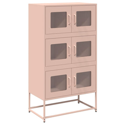 Skåp DIV. rosa 68x39x123 cm stål