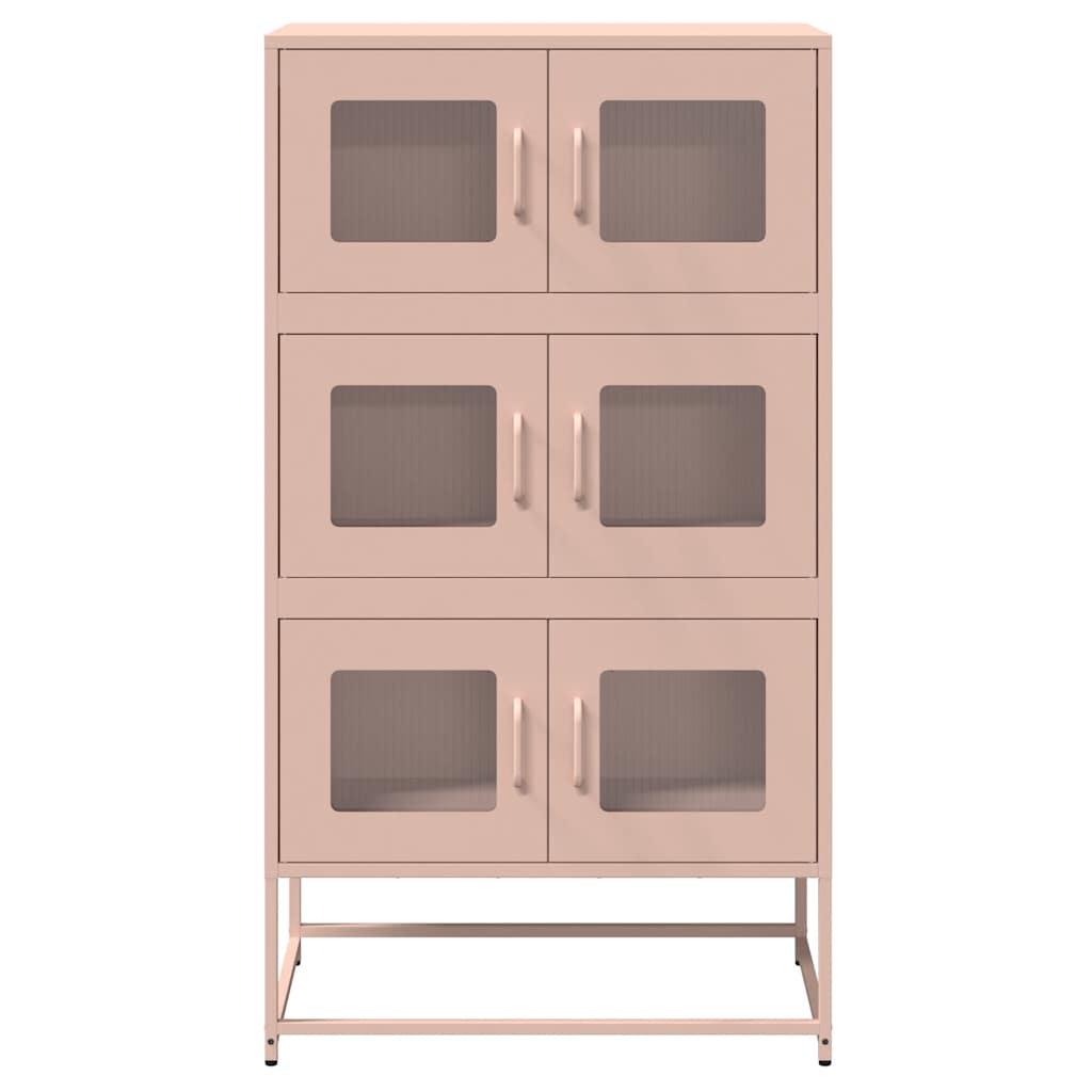 Skåp DIV. rosa 68x39x123 cm stål
