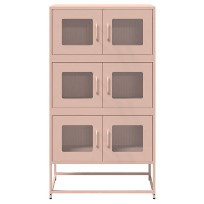 Skåp DIV. rosa 68x39x123 cm stål