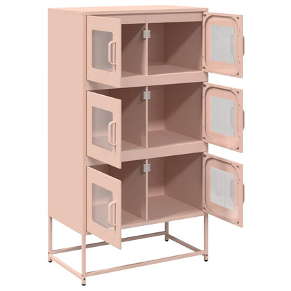 Skåp DIV. rosa 68x39x123 cm stål