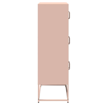 Skåp DIV. rosa 68x39x123 cm stål