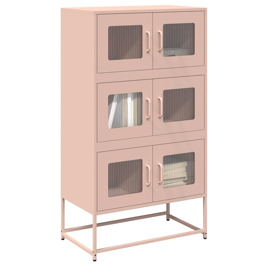 Skåp DIV. rosa 68x39x123 cm stål