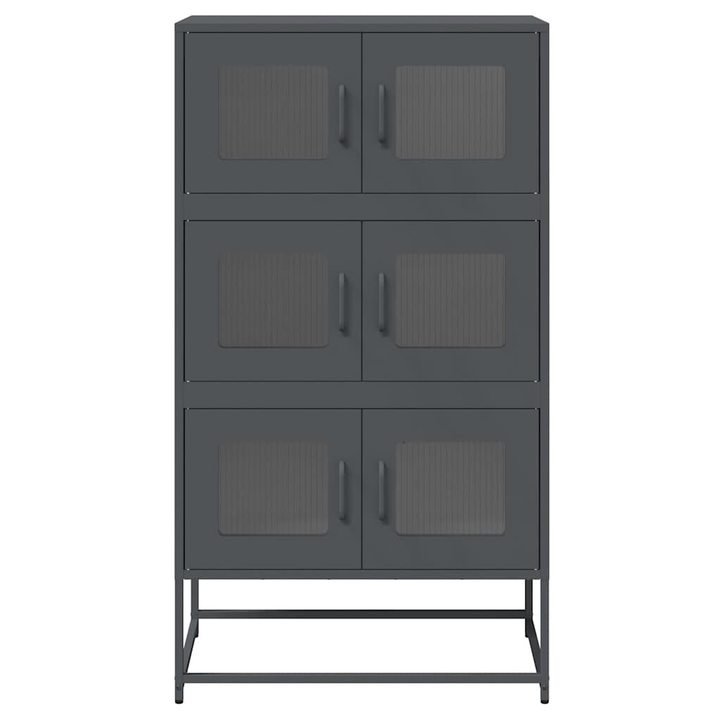 Skåp DIV. antracit 68x39x123 cm stål