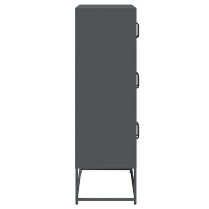 Skåp DIV. antracit 68x39x123 cm stål