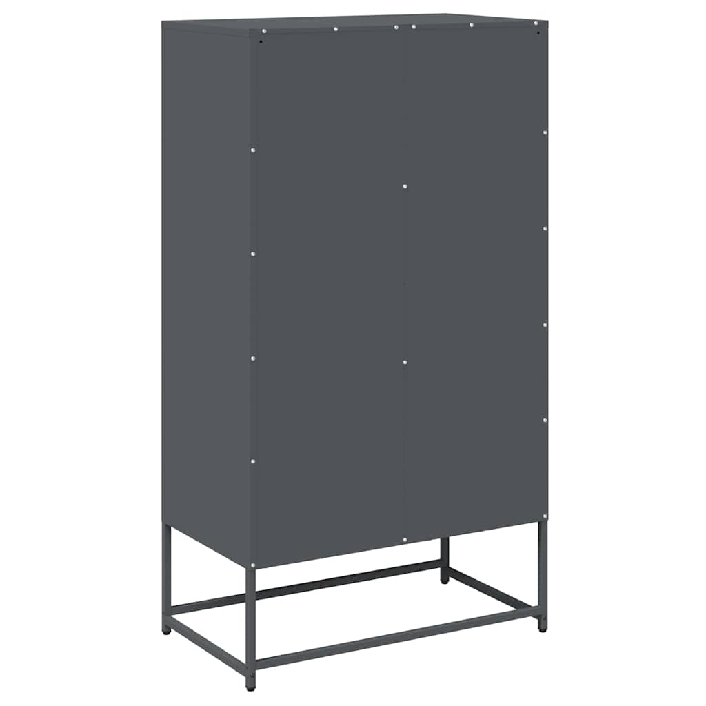 Skåp DIV. antracit 68x39x123 cm stål