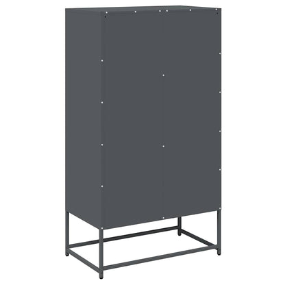 Skåp DIV. antracit 68x39x123 cm stål