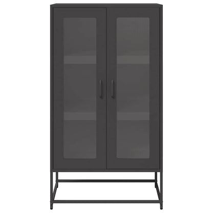 Skåp DIV. Svart 68x39x123 cm stål