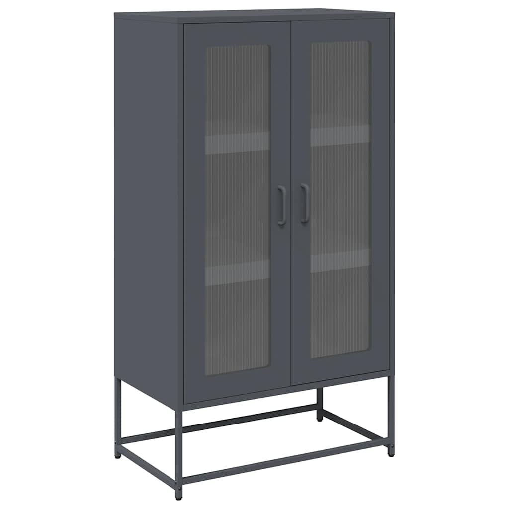 Skåp DIV. antracit 68x39x123 cm stål