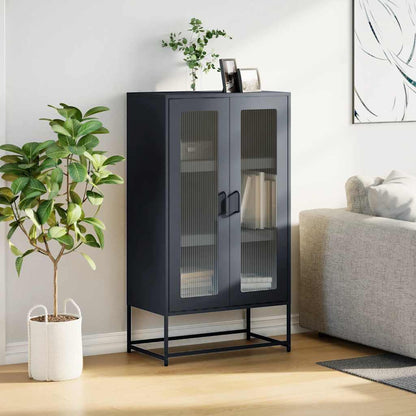 Skåp DIV. antracit 68x39x123 cm stål