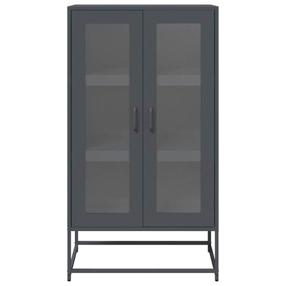 Skåp DIV. antracit 68x39x123 cm stål