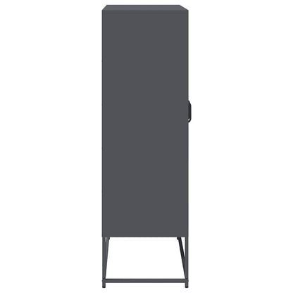 Skåp DIV. antracit 68x39x123 cm stål