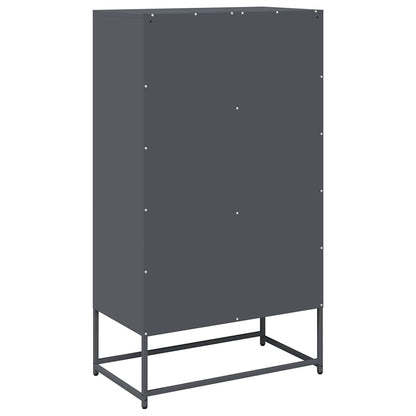 Skåp DIV. antracit 68x39x123 cm stål