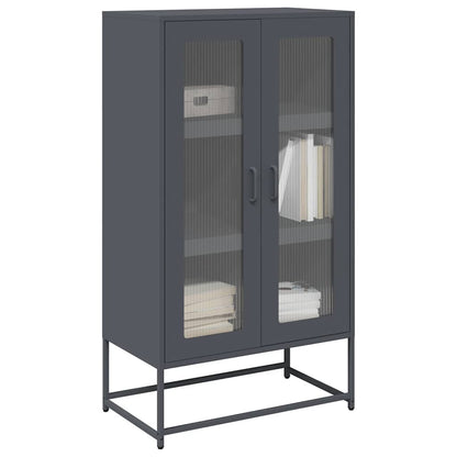Skåp DIV. antracit 68x39x123 cm stål