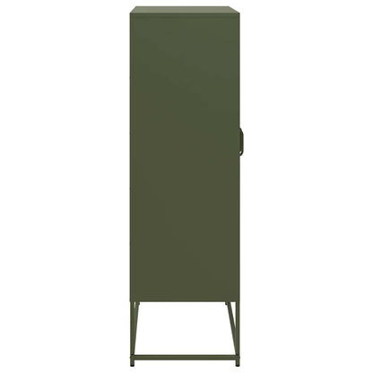 Skåp DIV. olivgrön 68x39x123 cm stål