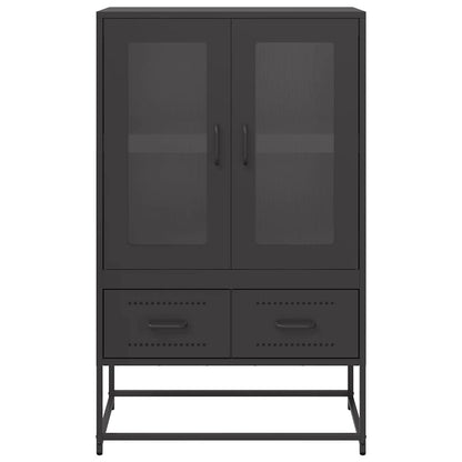 Skåp DIV. Svart 68x39x111,5 cm stål