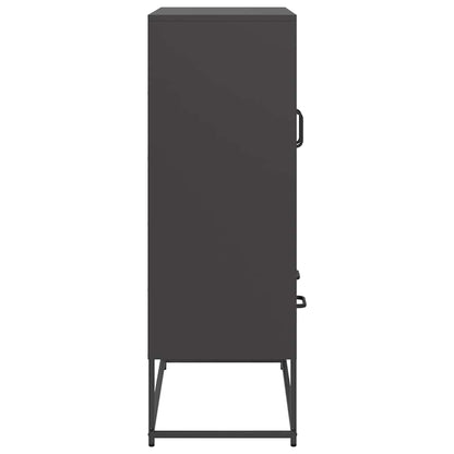 Skåp DIV. Svart 68x39x111,5 cm stål