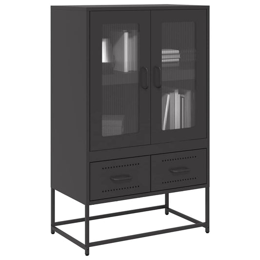 Skåp DIV. Svart 68x39x111,5 cm stål