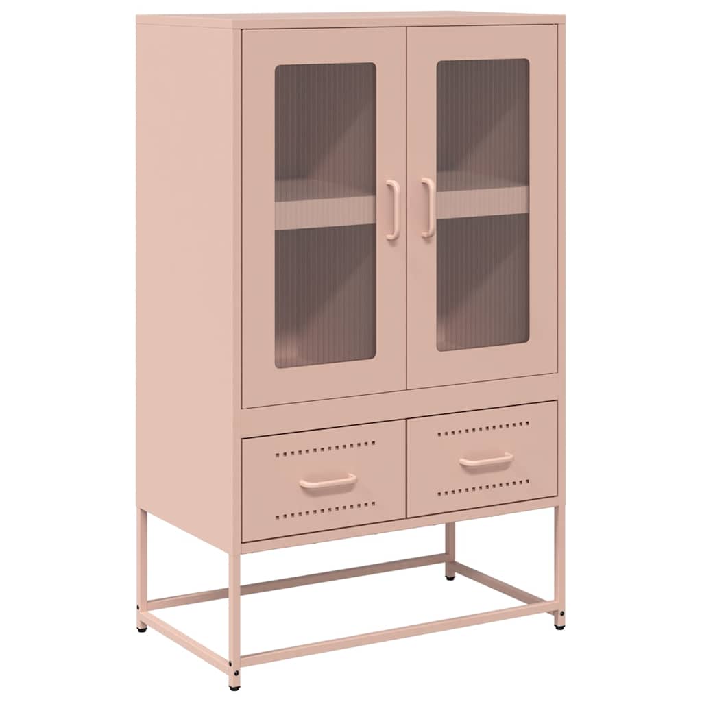 Skåp DIV. rosa 68x39x111,5 cm stål