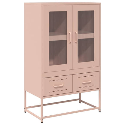 Skåp DIV. rosa 68x39x111,5 cm stål