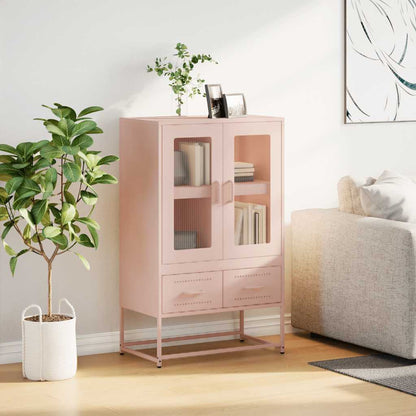 Skåp DIV. rosa 68x39x111,5 cm stål
