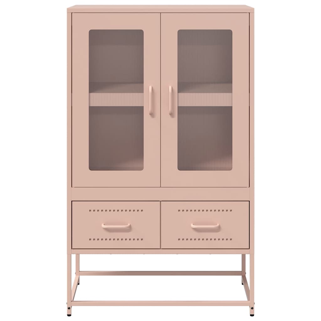Skåp DIV. rosa 68x39x111,5 cm stål