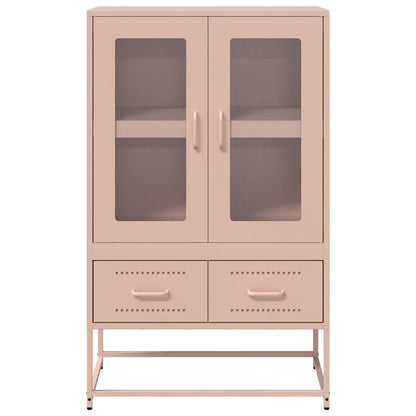 Skåp DIV. rosa 68x39x111,5 cm stål