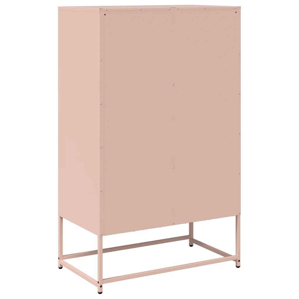 Skåp DIV. rosa 68x39x111,5 cm stål