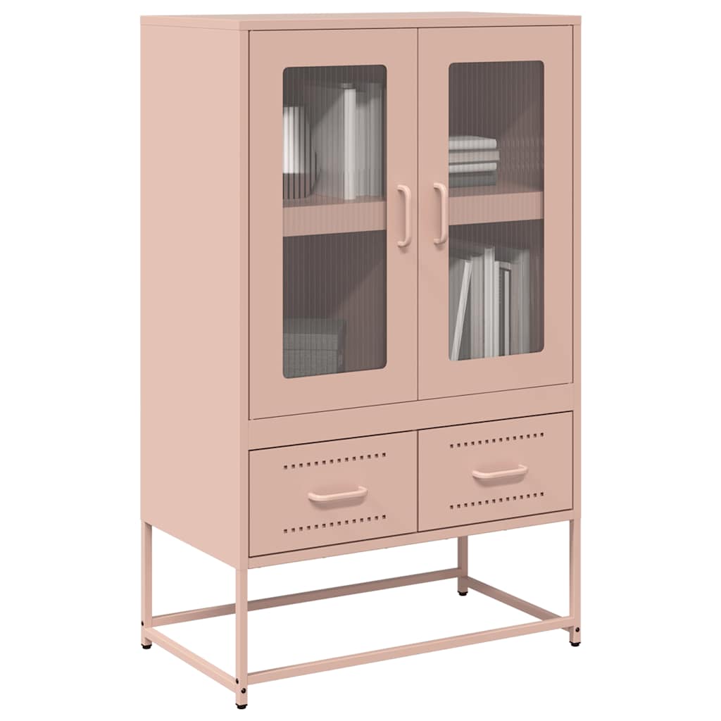 Skåp DIV. rosa 68x39x111,5 cm stål