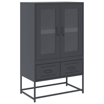 Skåp DIV. antracit 68x39x111,5 cm stål