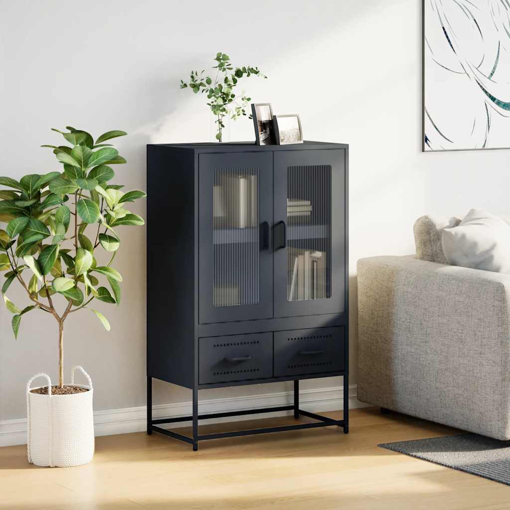 Skåp DIV. antracit 68x39x111,5 cm stål