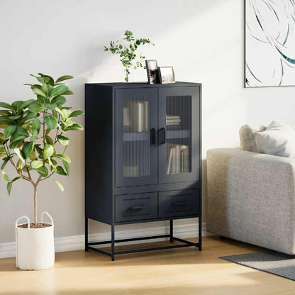 Skåp DIV. antracit 68x39x111,5 cm stål