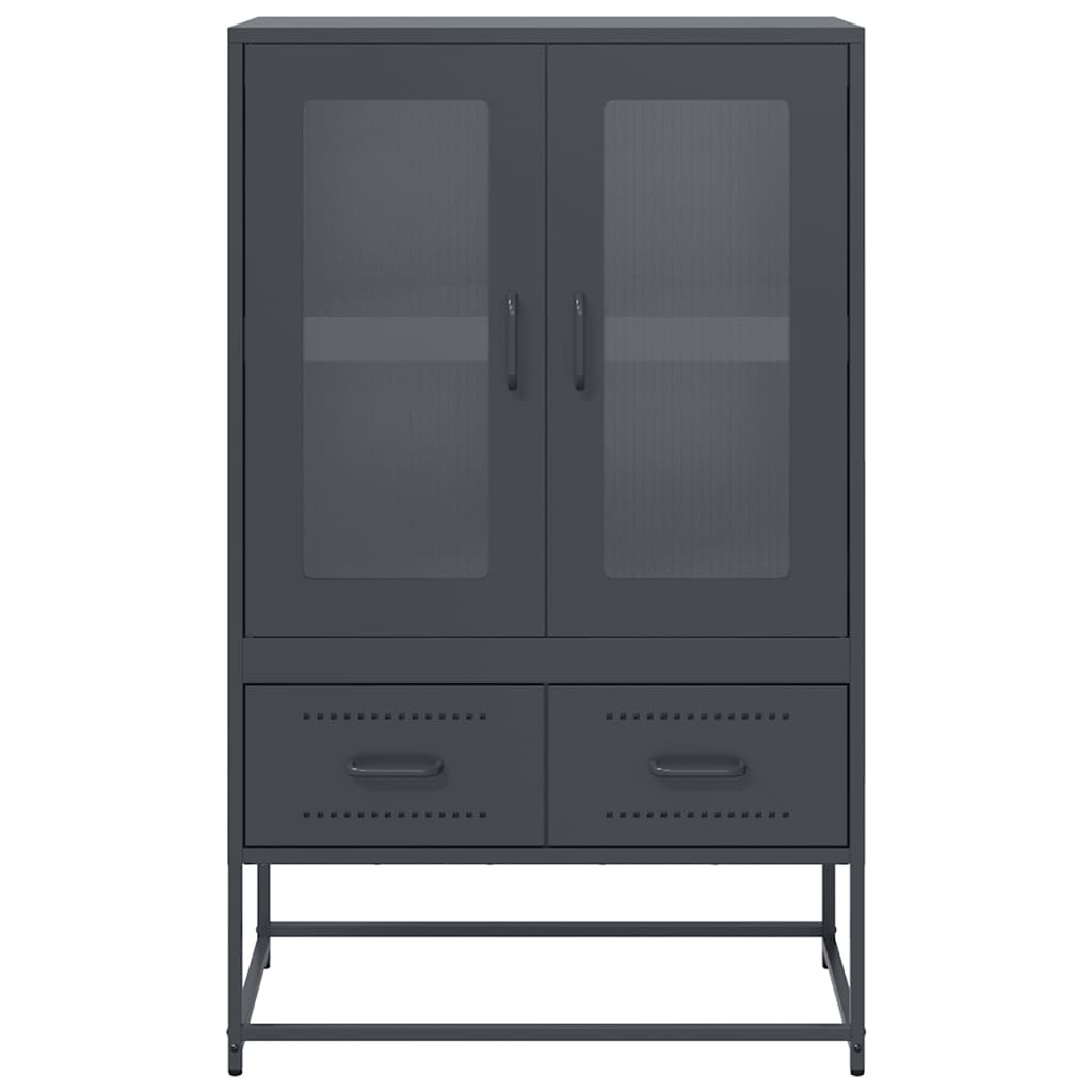 Skåp DIV. antracit 68x39x111,5 cm stål