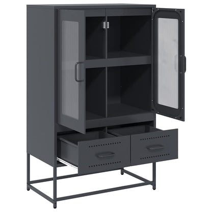 Skåp DIV. antracit 68x39x111,5 cm stål