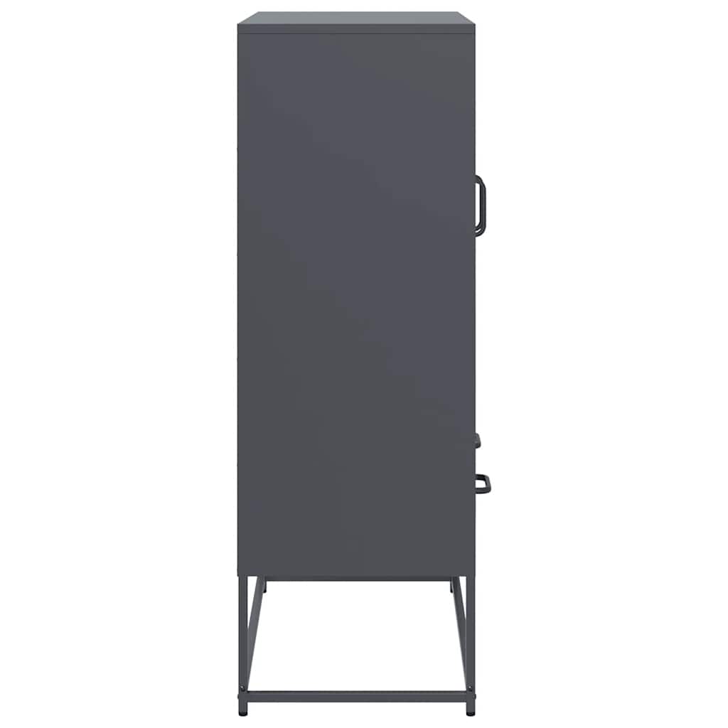 Skåp DIV. antracit 68x39x111,5 cm stål