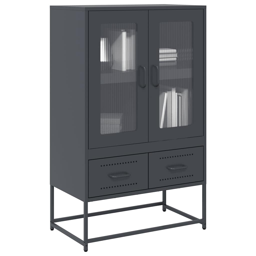 Skåp DIV. antracit 68x39x111,5 cm stål