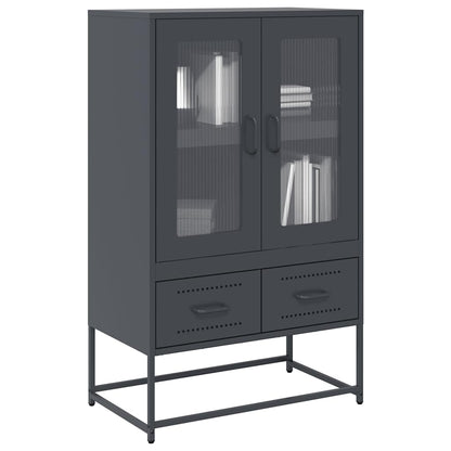 Skåp DIV. antracit 68x39x111,5 cm stål