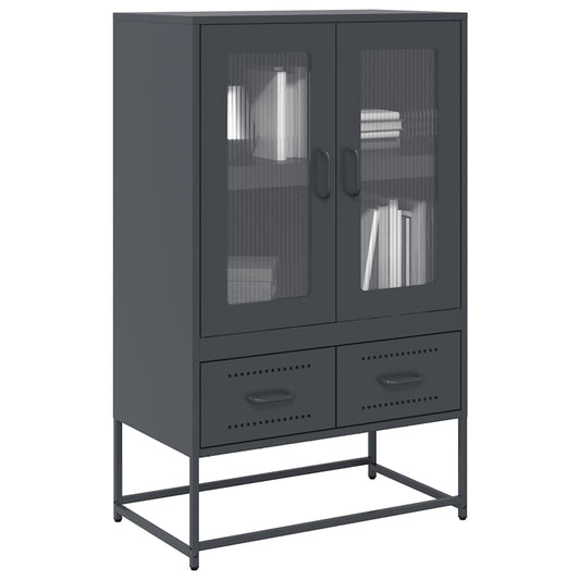 Skåp DIV. antracit 68x39x111,5 cm stål