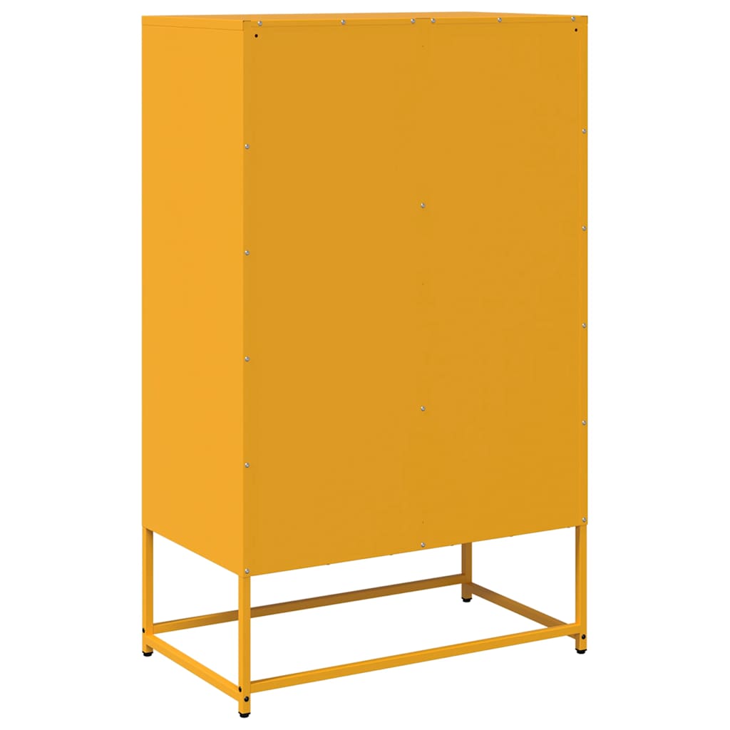 Skåp DIV. senapsgul 68x39x111,5 cm stål